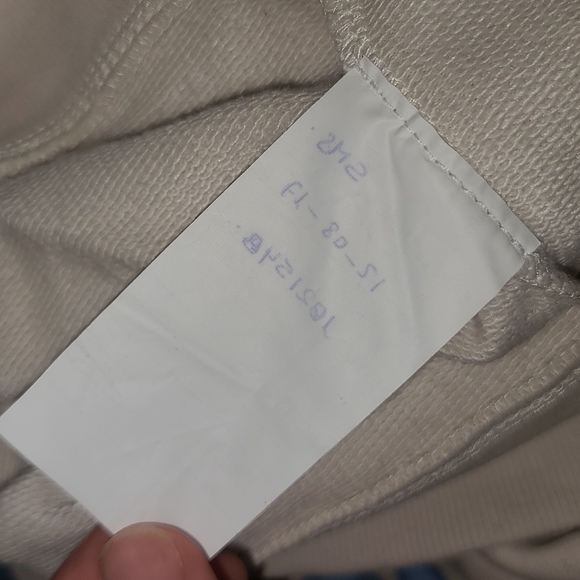 Spell Sample Sloppy Joe New w/ tag Sweater Blue Swallow Inn S Designs cream OOAK - Picture 9 of 10